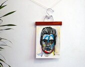 Rijksstudio - Watercolour painting Giclee print on Watercolour paper - Inspired by Karel Appel 'The Square Man'.