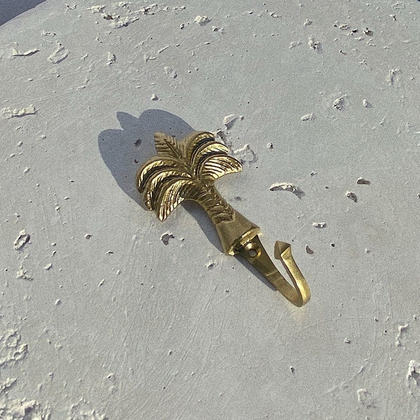 Gold Brass Small Palm Hook