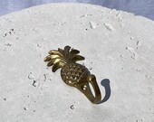Small Gold Brass Pineapple Hook