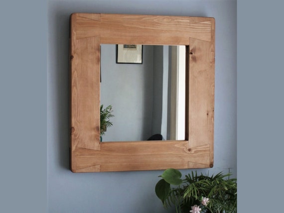 Natural wood mirror online