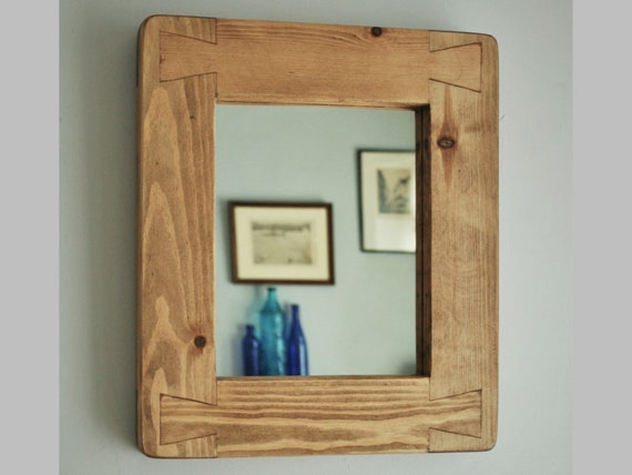 Small Wooden Wall Mirror Rustic Hallway Bathroom Or Bedroom Denmark Small Wooden Wall Mirror Rustic Hallway, Custom Wood Wall Mirror
