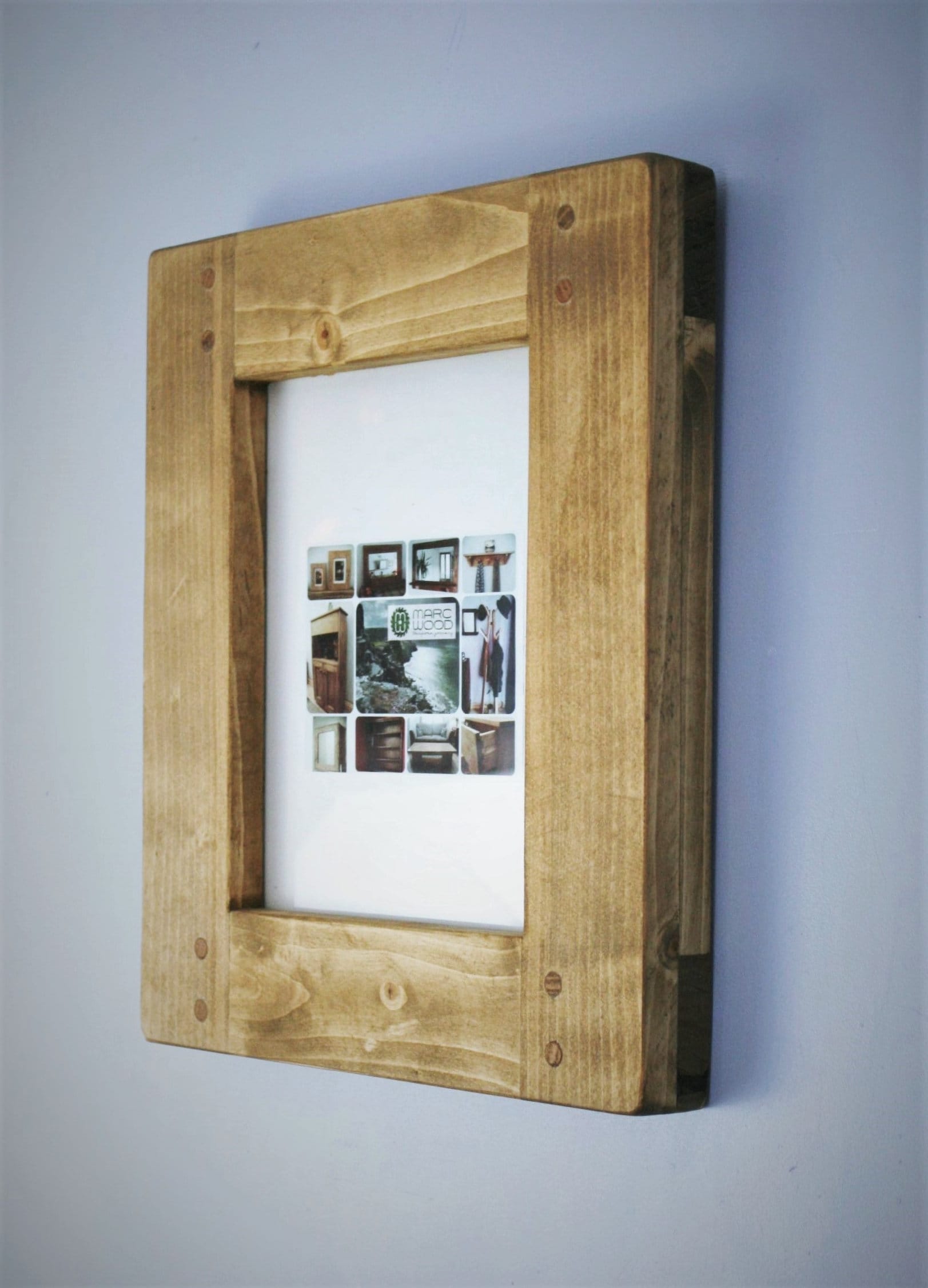Wooden frame for photo & picture 10 x 8 inch large dark wood Etsy