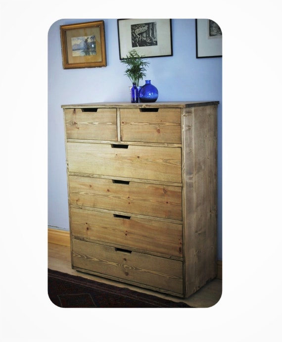 Large Chest Of Drawers Apothecary Cabinet Dressing Bedside Etsy
