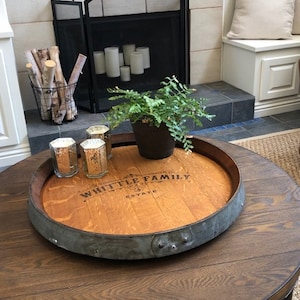 Napa Valley Wine Barrel Lazy Susan
