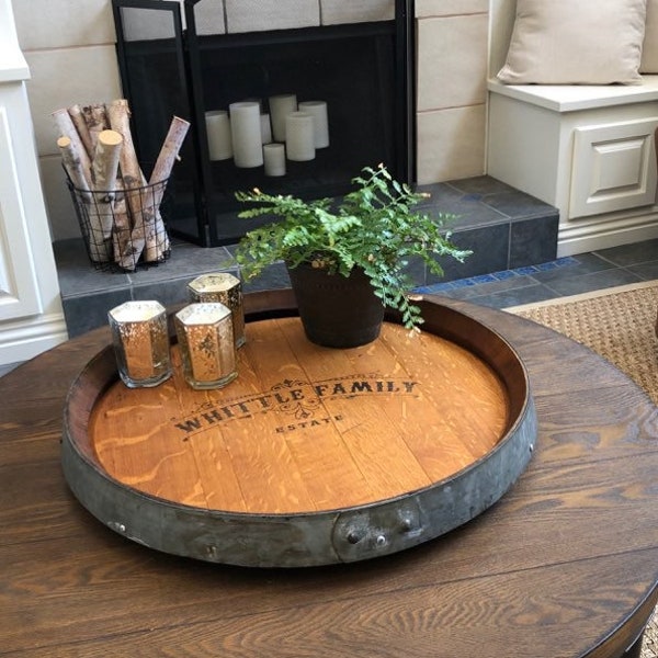 Wine Barrel Lazy Susan Etsy