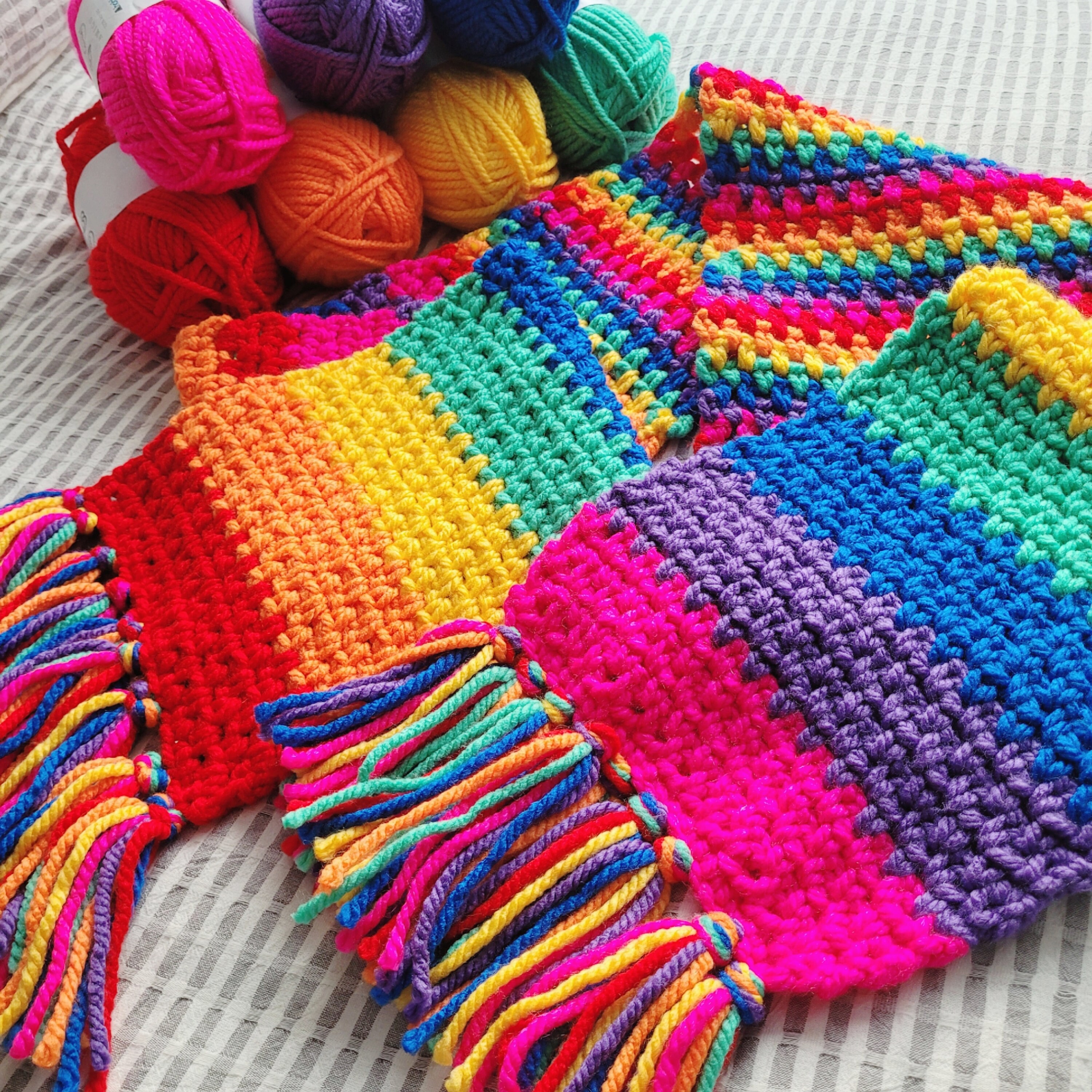 Kit crochet écharpe Brume version Creative Melange Aran Wonderball - Kits  crochet/Echarpes, châles - Tricoté Sud