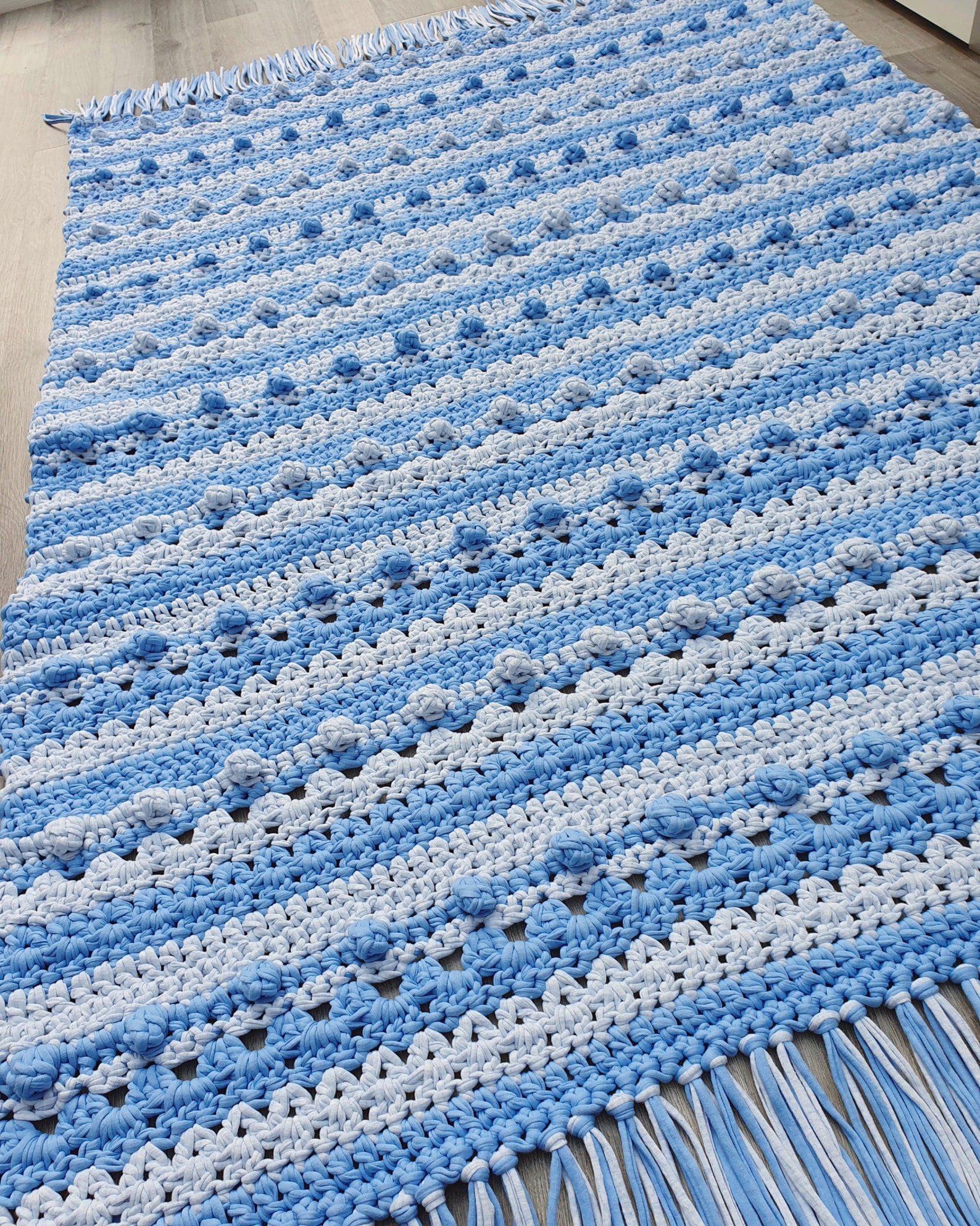 Crochet Tshirt Yarn Rug Crochet Rug Handmade Large Rug Etsy
