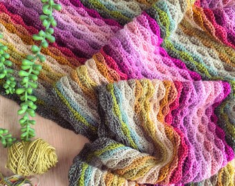 Advent Drift Infinity Scarf | Advent Mini Skein Crochet Pattern | Almond Stitch | PDF Download