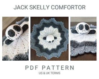 US/UK Terms, Jack Skelly Comforter PDF Crochet Pattern, Instant Download, Crochet Comforter Pattern, Digital Download, Pdf Pattern Download