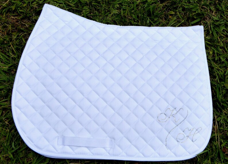 Crystal Monogrammed Saddle Cloth / Pad Horse / Pony Etsy