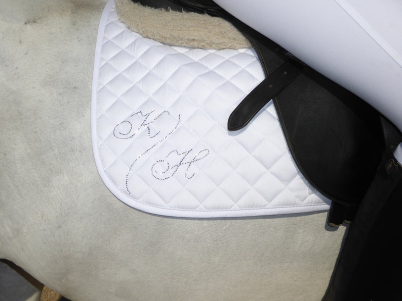 Crystal Monogrammed Saddle Cloth / Pad Horse / Pony Etsy