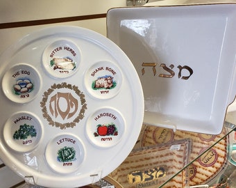 Ceramic Seder Plate Etsy