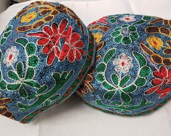 Blue Bulkarian Kippot