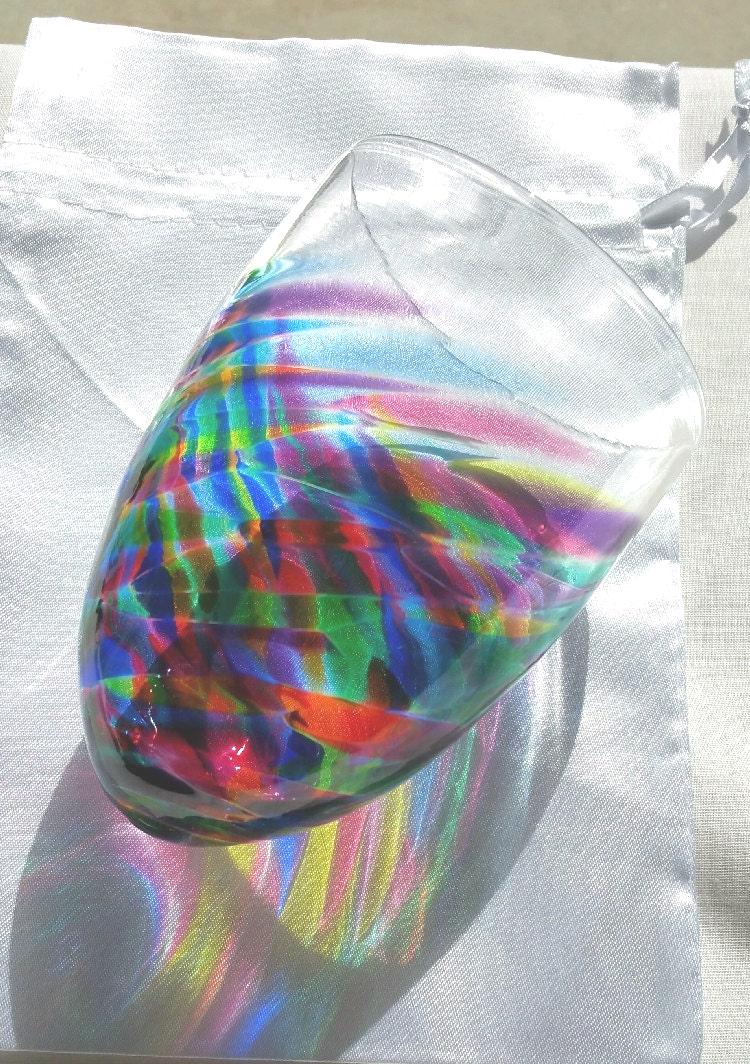 Break the Jewish Wedding Glass under the Chuppah In RAINBOW