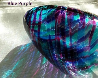Jewish Wedding Glass to break, Chuppah glass In Purple & Blue