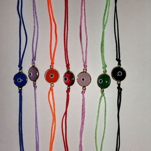 Evil Eye String Bracelet sold individually