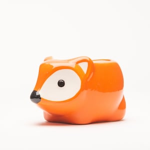 Fox Planter, Ceramic Animal Planter for Small Indoor Plants
