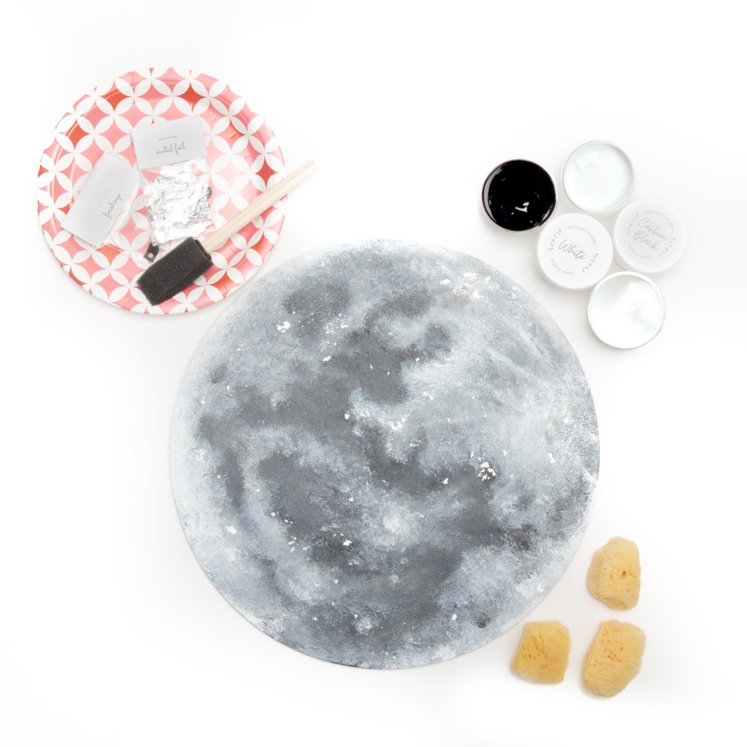 Full Moon Acrylic Painting Kit - Etsy