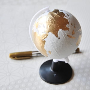 DIY Kit, Chalkboard Painted Globe Craft Supply Kit image 1