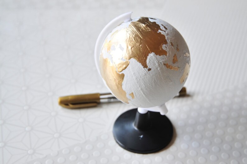 DIY Kit, Chalkboard Painted Globe Craft Supply Kit image 1