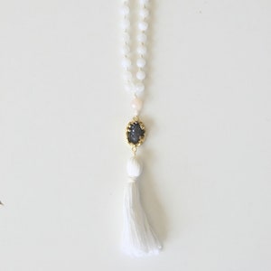 DIY Kit, Moonstone Mala Necklace, Jewelry Supply Kit image 5