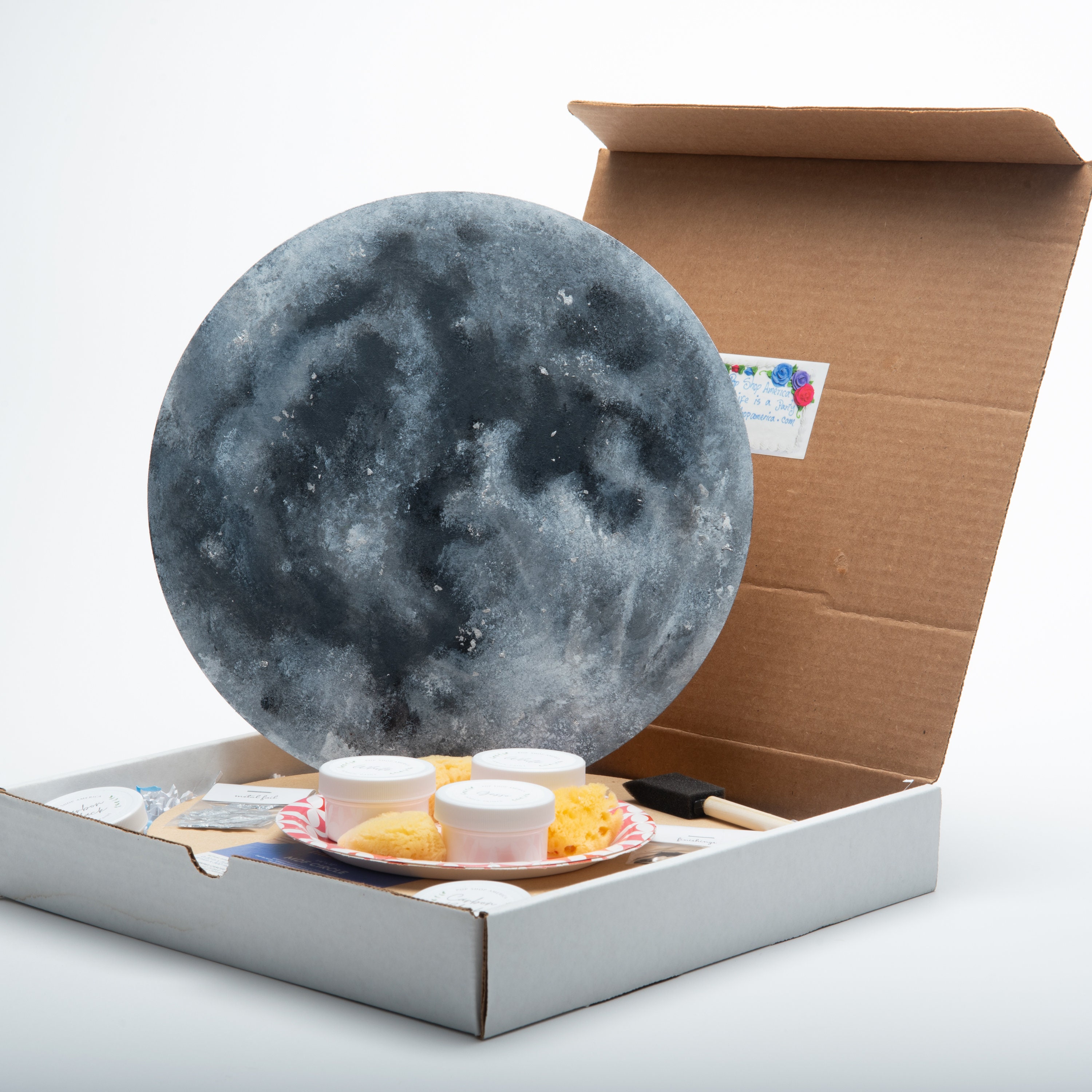 Full Moon Acrylic Painting Kit - Etsy