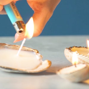 DIY Kit, Gilded Seashell Candle Making Kit