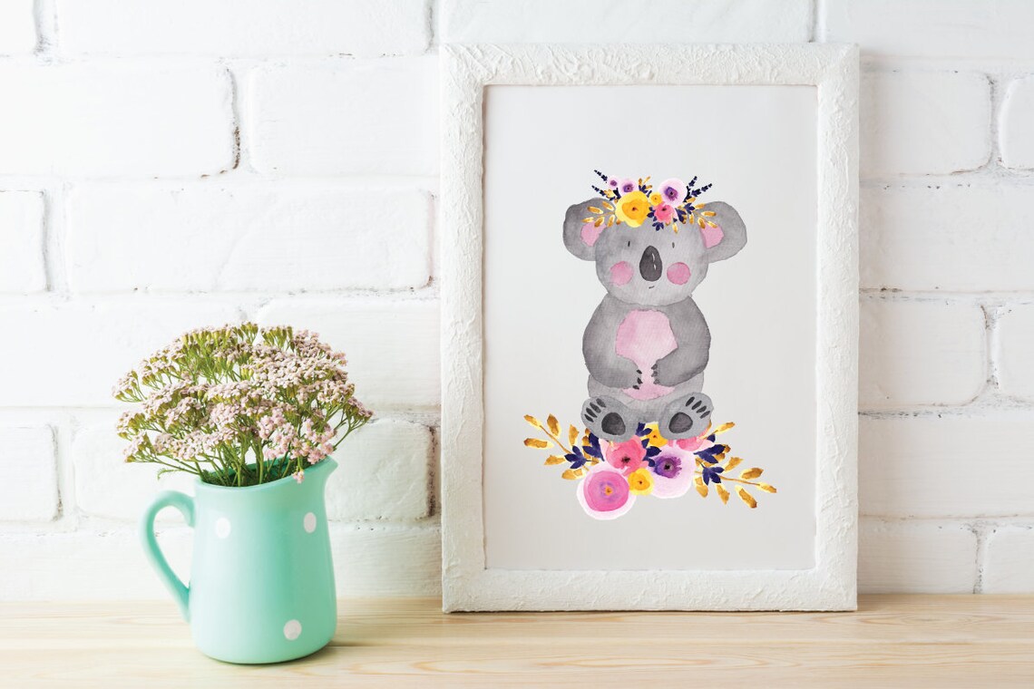 Digital Download Australian Animal Wall Art Printable 4-pack | Etsy