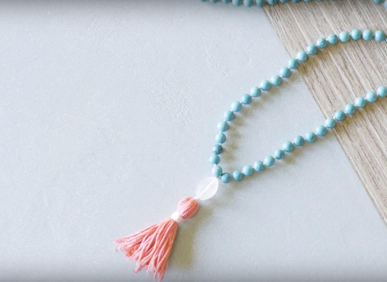 DIY Kit, Moonstone Mala Necklace, Jewelry Supply Kit image 6