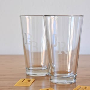 DIY Kit, Glass Etching Pint Glass Craft Supply Kit