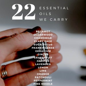 essential oils you can get with your candle making kit by pop shop america
