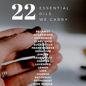 list of essential oils to choose from to scent your candles