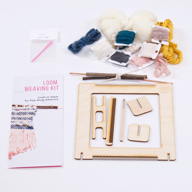 DIY Kit, Weaving Loom Kit, Beginners Lap Loom Craft Supply Kit - Etsy