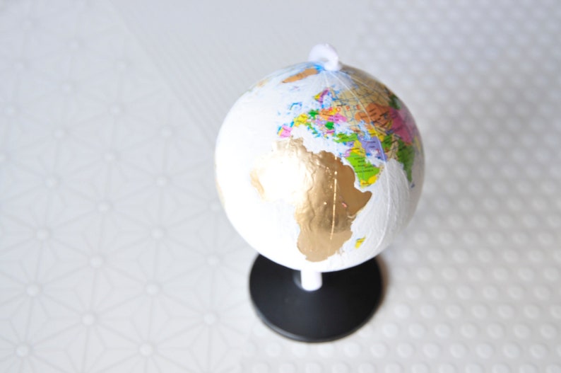 DIY Kit, Chalkboard Painted Globe Craft Supply Kit image 5