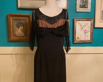 1940s / 1950s Peggy Hunt Wiggle Dress