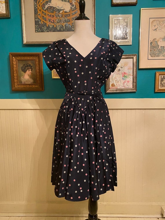 1940s / 1950s Polka Dot Dress - image 1