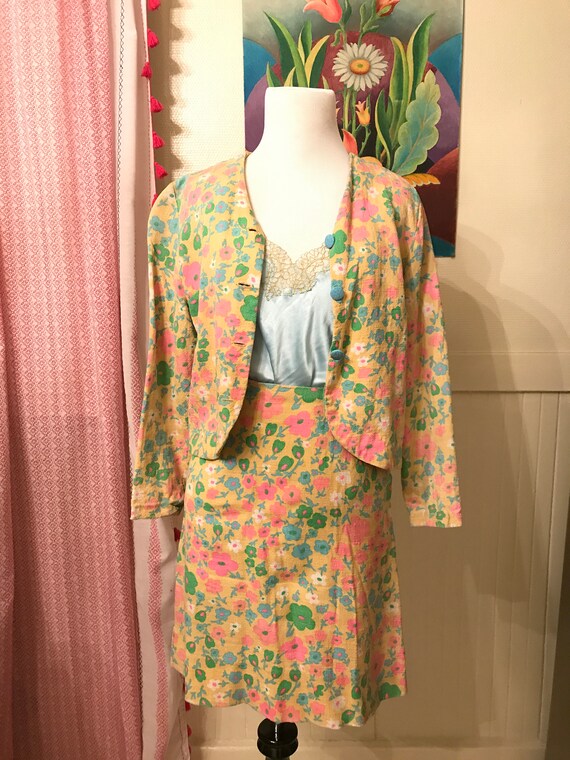 Floral 1960s Women's Suit