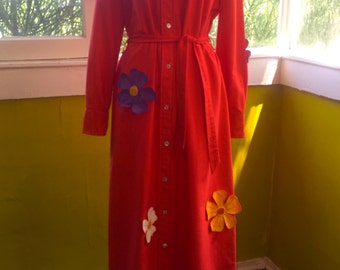 1960s / 1970s Flower Power Dress