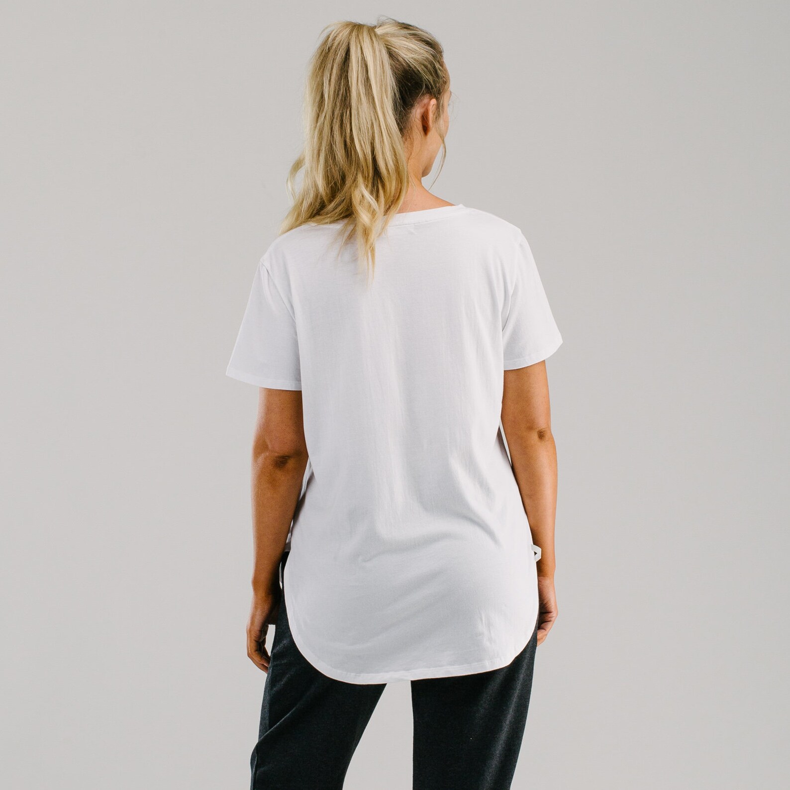 Classic Long white tshirt Etsy