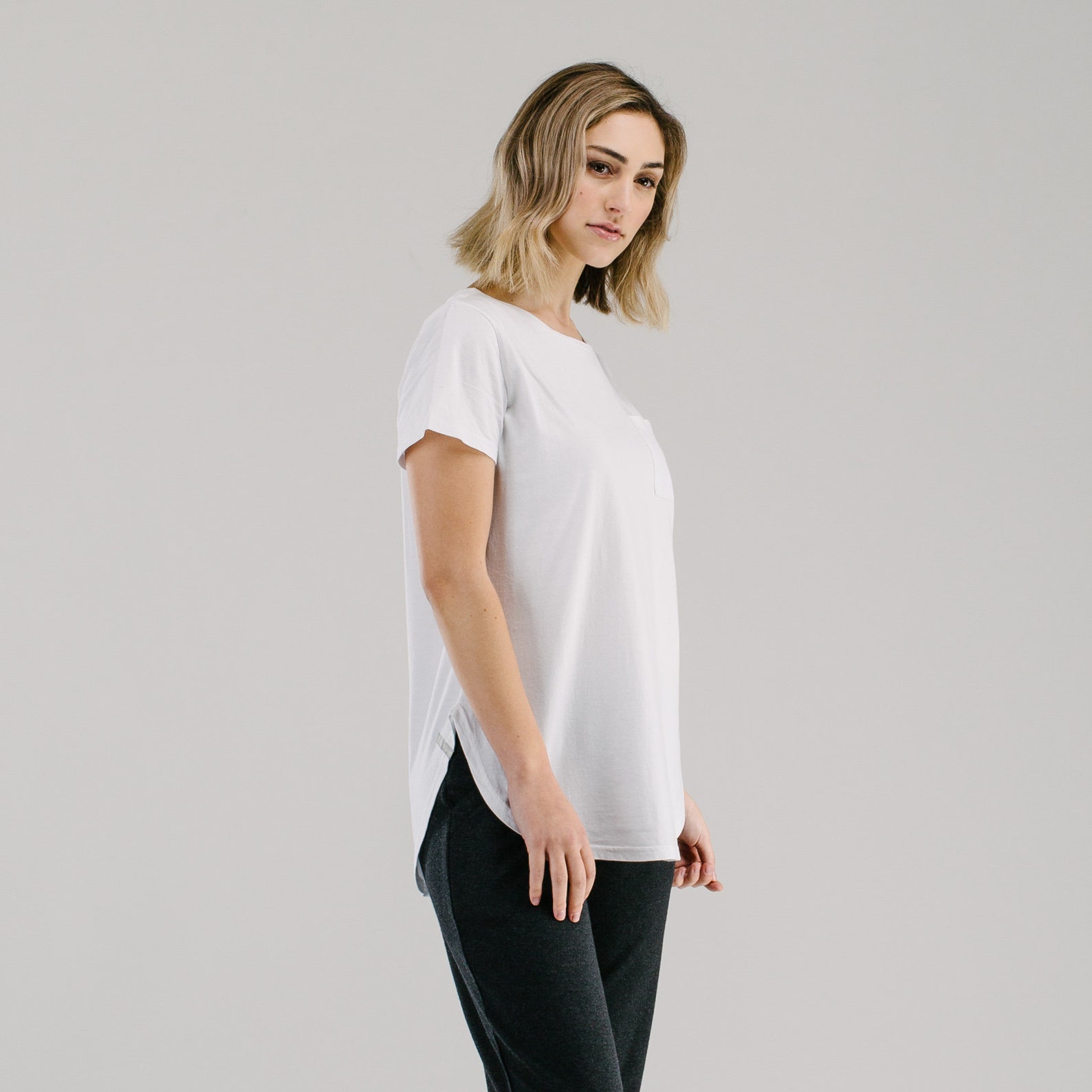 Classic Long white tshirt Etsy