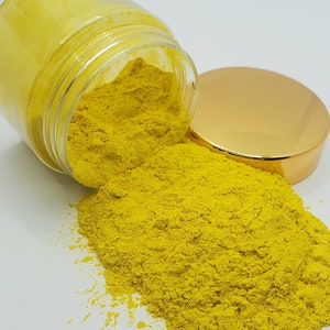 Bright Yellow Mica Powder Pigment image 1