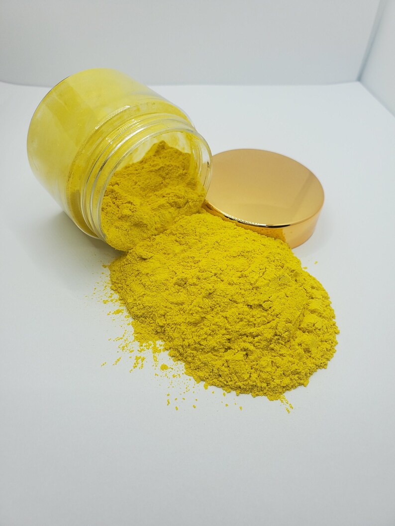 Bright Yellow Mica Powder Pigment image 1