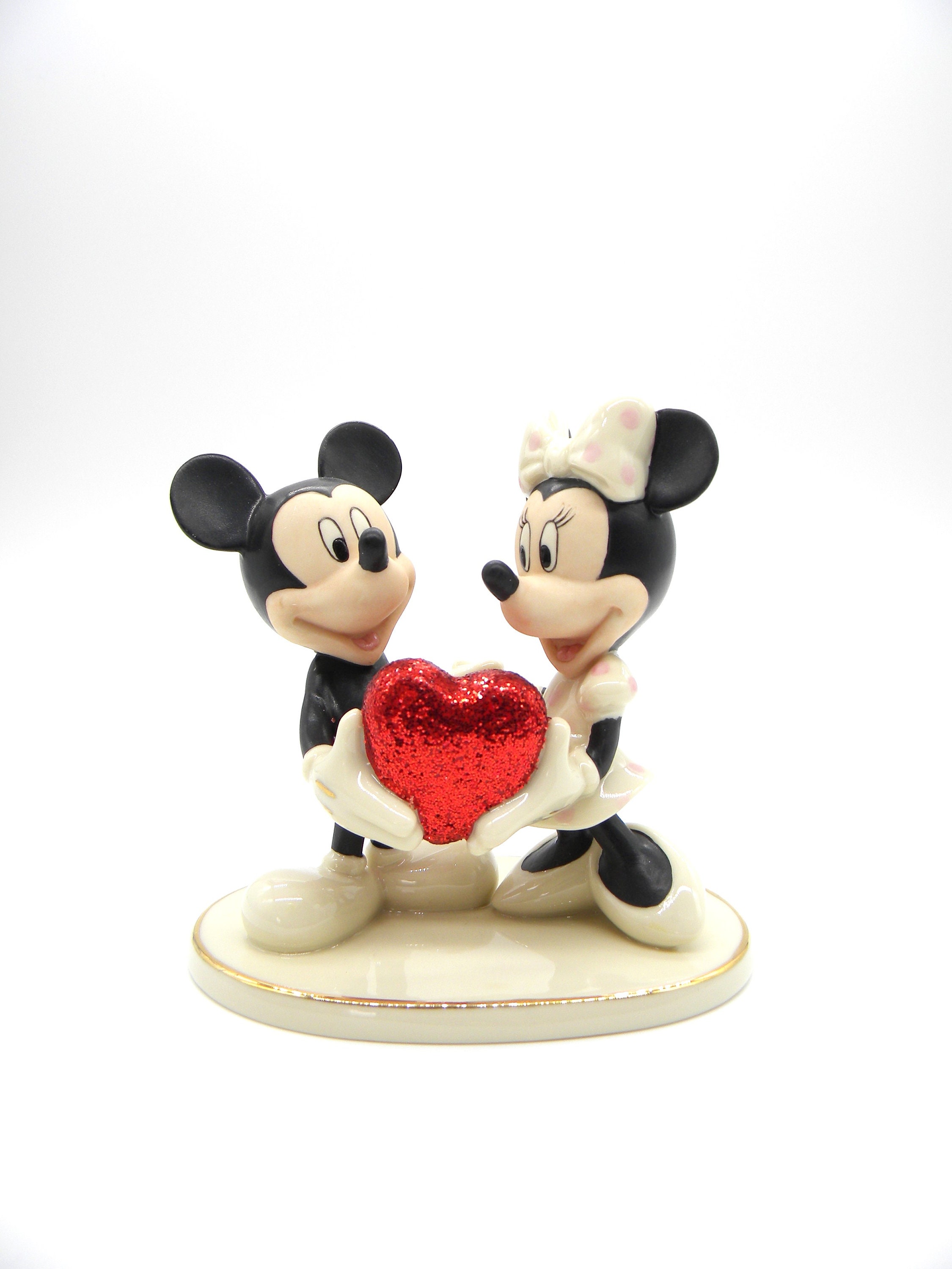 Lenox Disney Mickey and Minnie Sweethearts Forever Figurine - Etsy