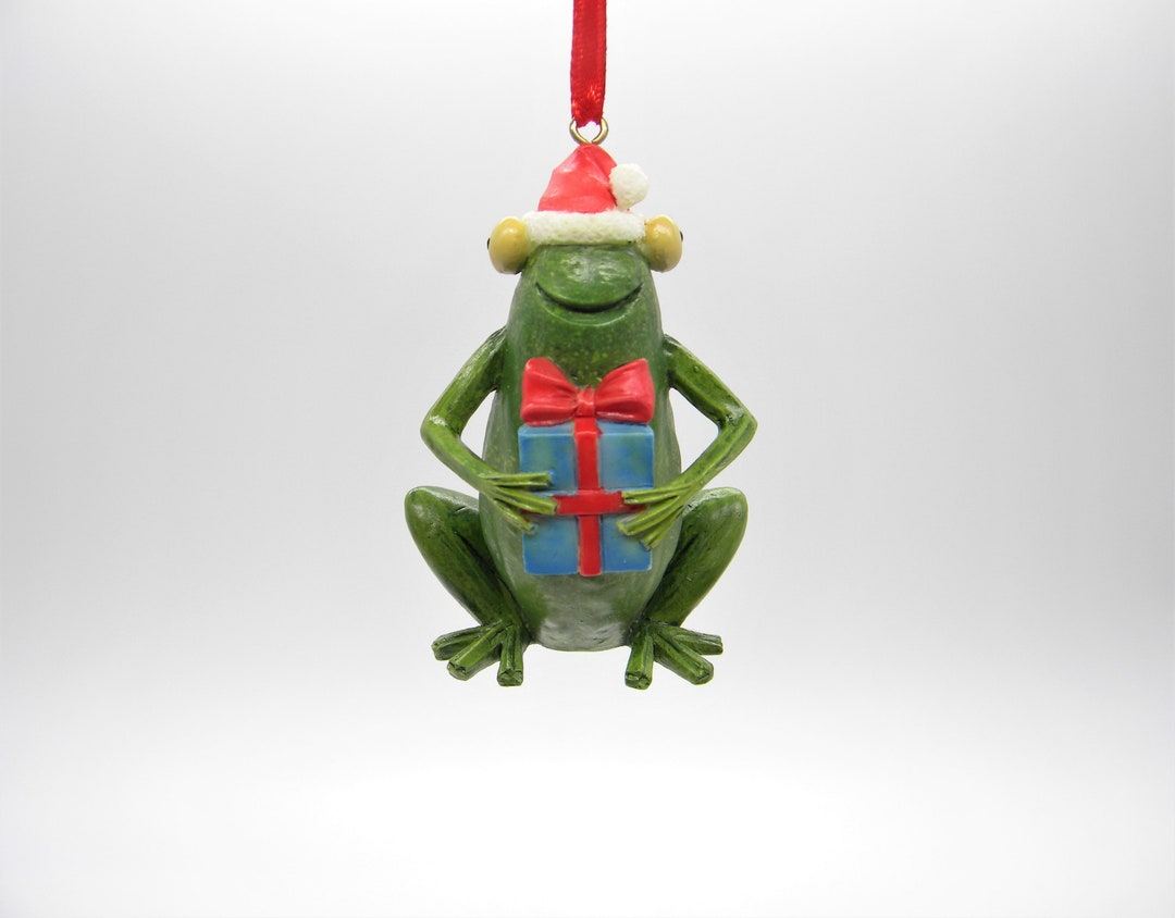 Enesco Home Grown Christmas Ornament Zucchini Frog Etsy
