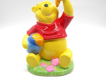 Enesco Disney Pooh With Honey Pots Ceramic Bank