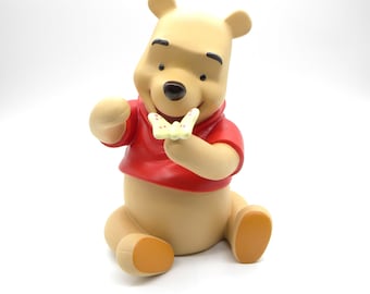 Enesco Disney Pooh & Friends " Wish On The Wings Of A Butterfly" Porcelain Bank