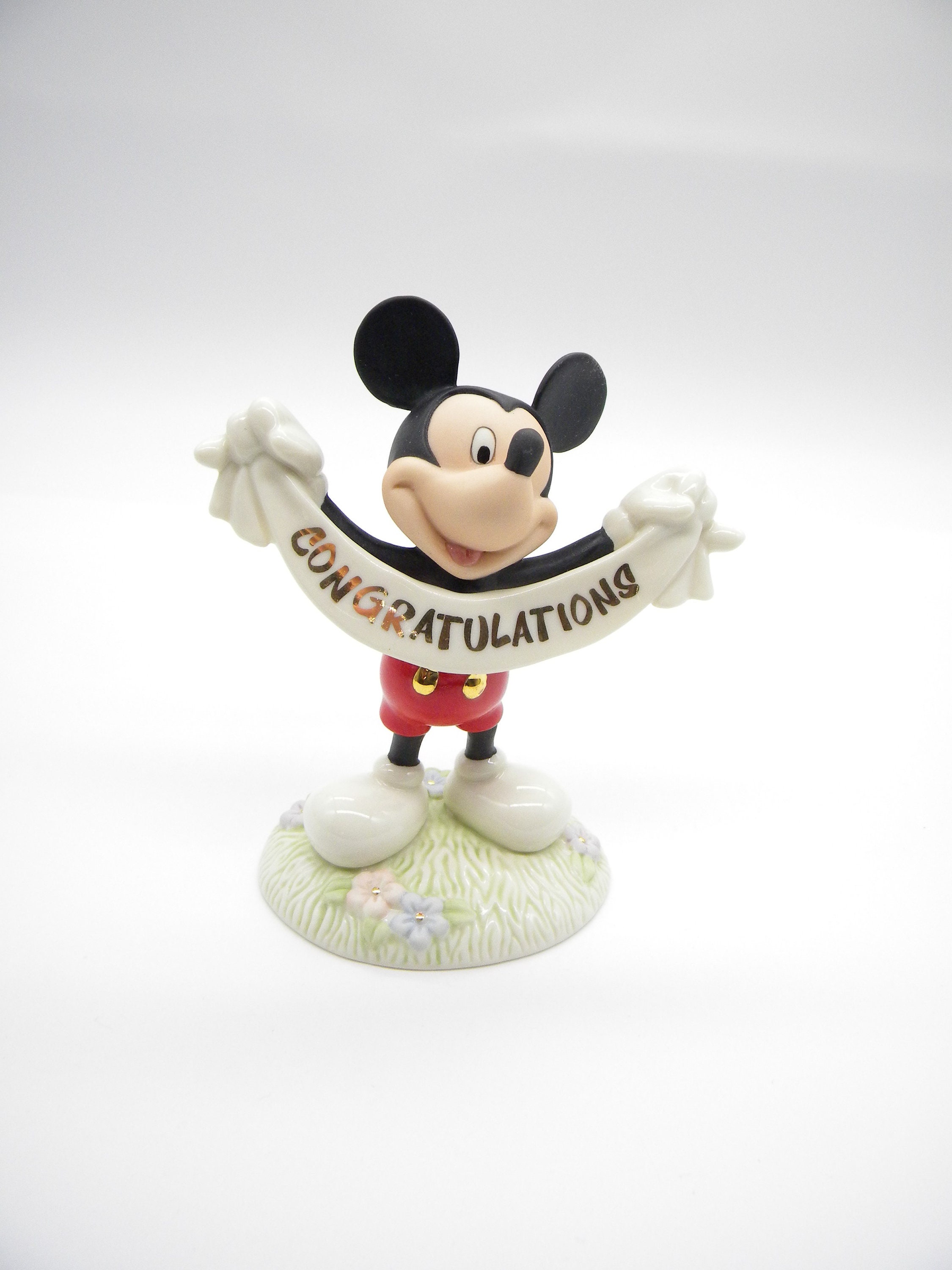 値下げ中　LENOX Mickey Mouse Club 50周年　陶器 Disney's Happy Birthday Mickey Mouse Limited Edition 2002 by