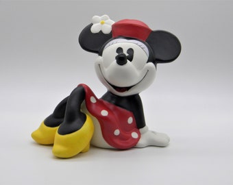 Enesco Disney Minnie Mouse Coin Bank, Ceramic Bank