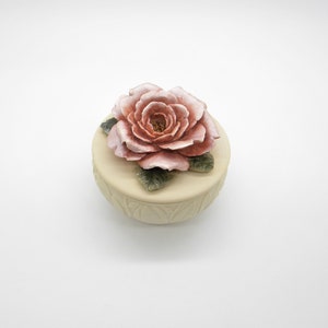 Enesco Handcast Small Trinket Box With Lid