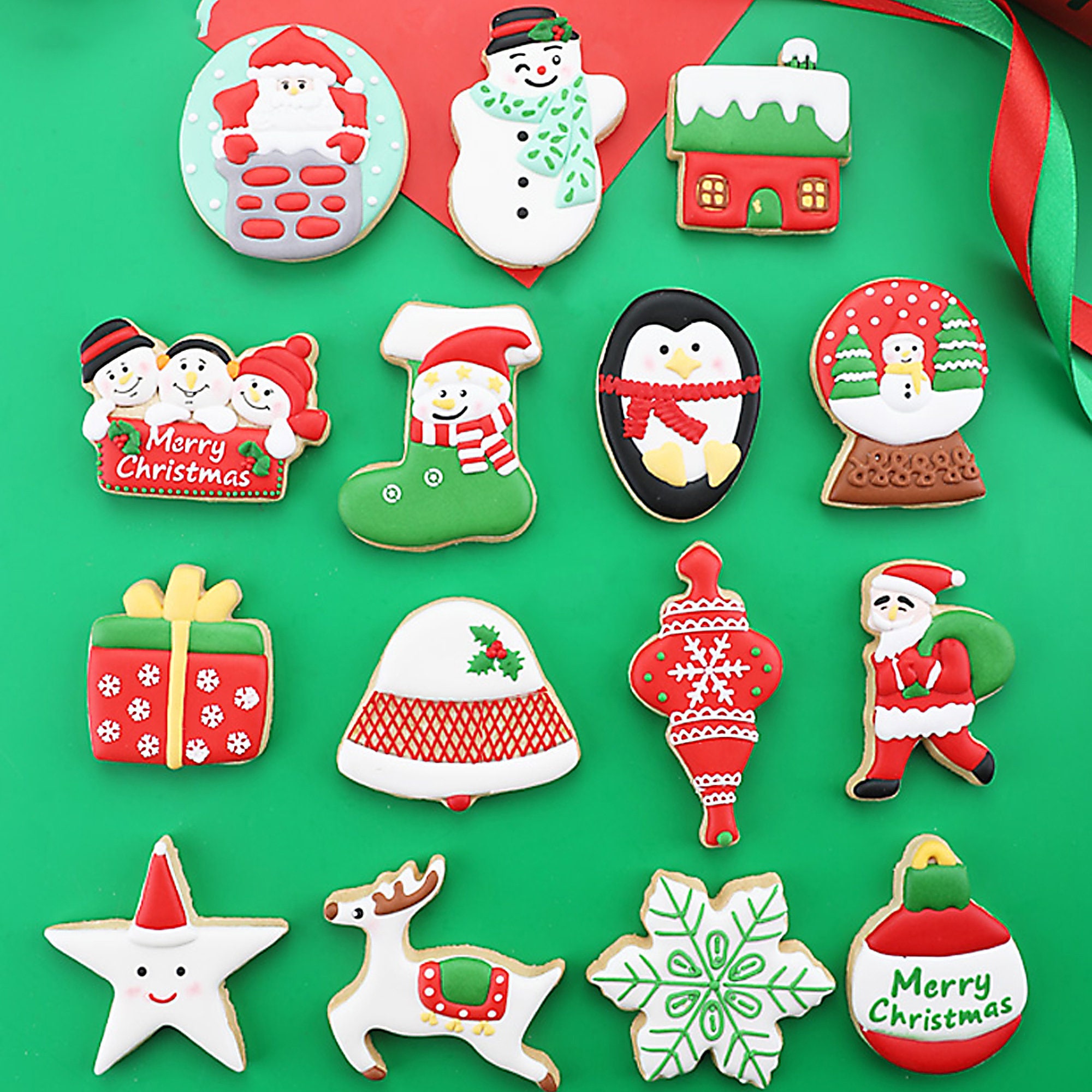 Christmas Cookie Cutter Set14 PieceClassic Stainless Steel Etsy Christmas Cookie Cutters